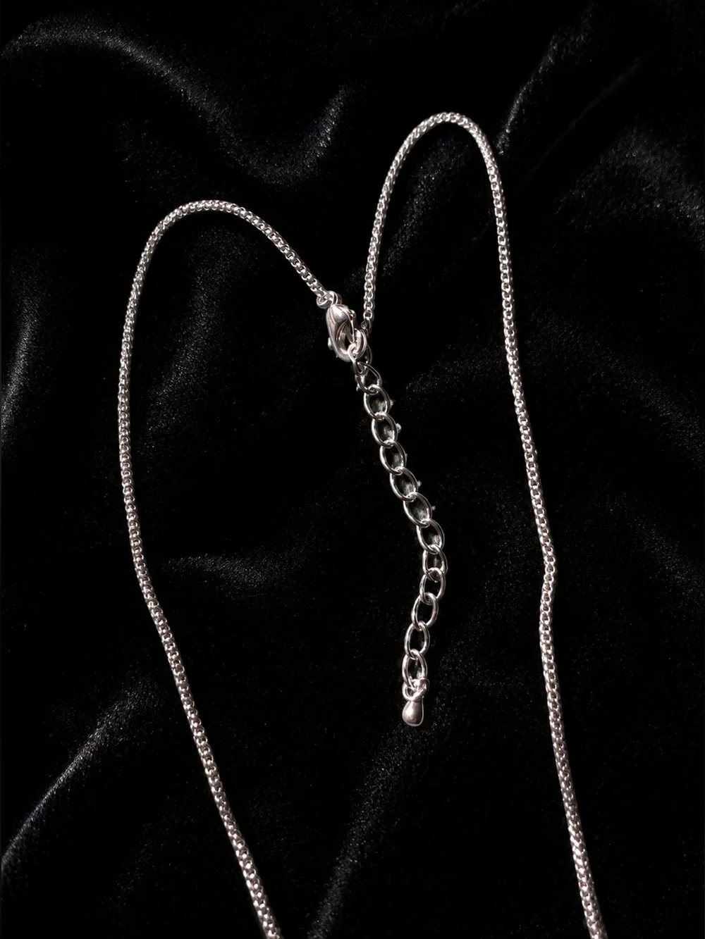 Silver Necklace with the Cancer Astrological Symbol in n Rhinestones